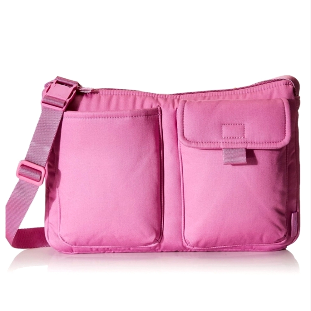 Vera Bradley Cotton Utility Small Crossbody Purse in Rich Orchid